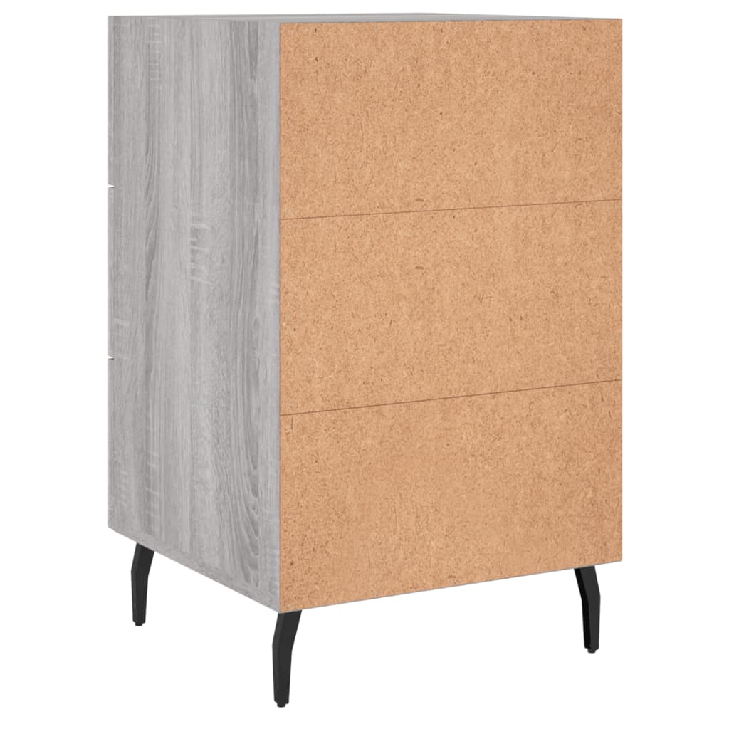 Nattbord Sengbord Sonoma Grå 40x40x66 cm