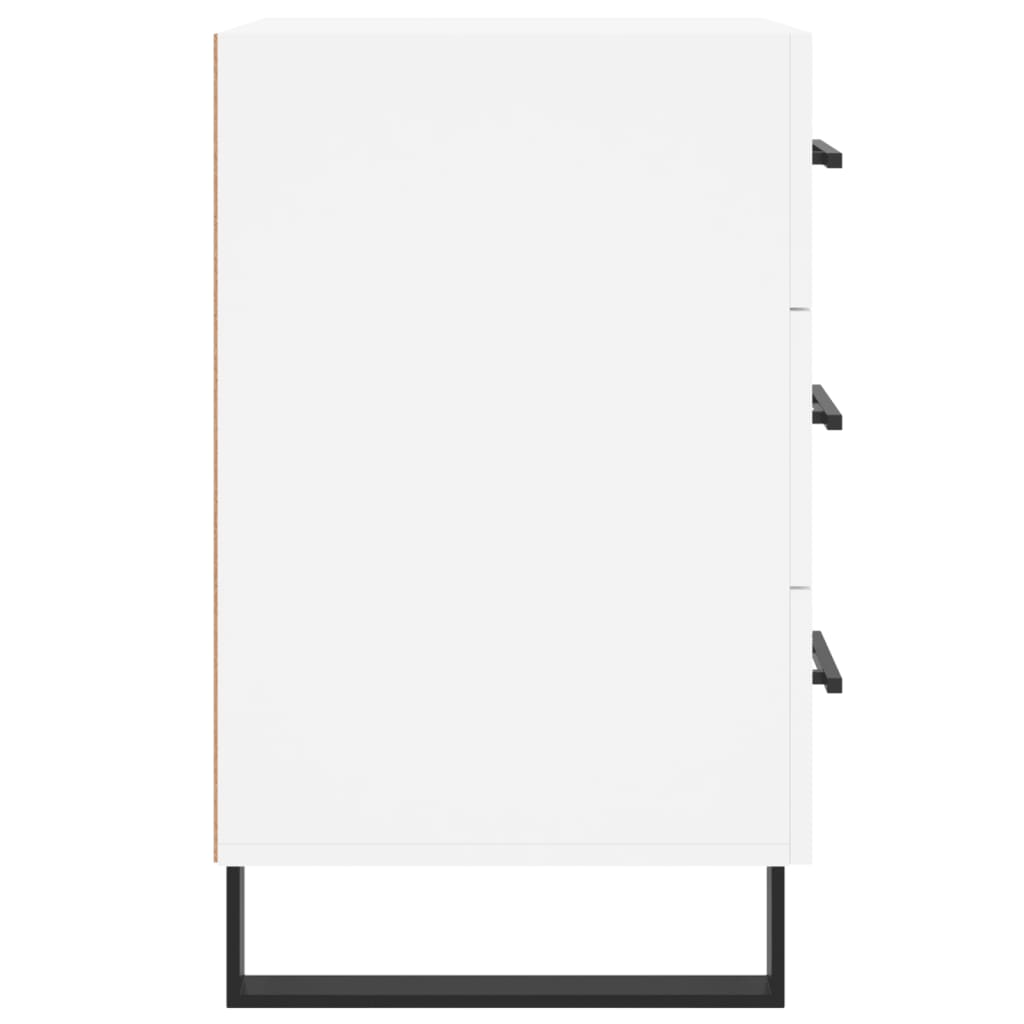 Nattbord Sengbord Hvit 40x40x66 cm