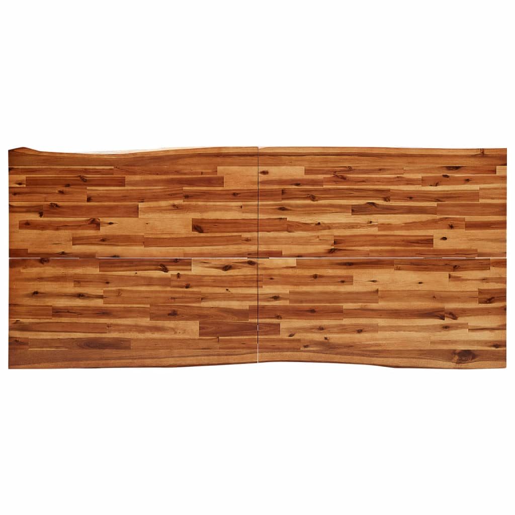 Spisebord med naturlig kant 200x90x75 cm heltre akasie