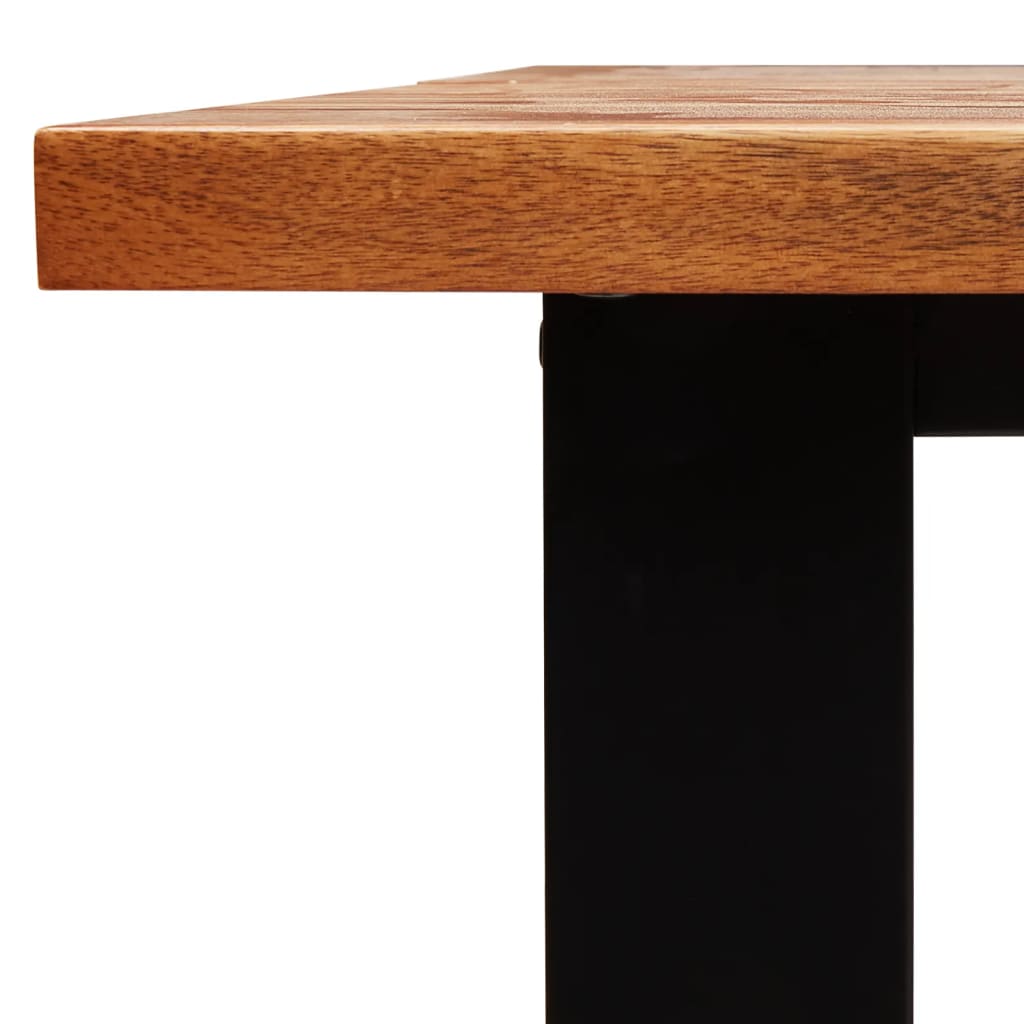 Spisebord med naturlig kant 200x90x75 cm heltre akasie