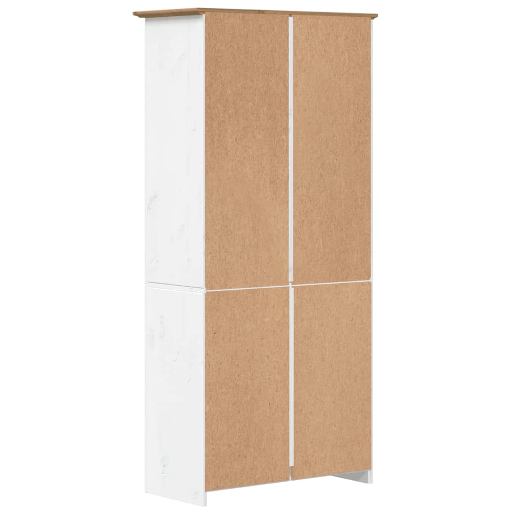 Bokhylle Brun BODO 82x40x173 cm heltre furu 5 etasjer