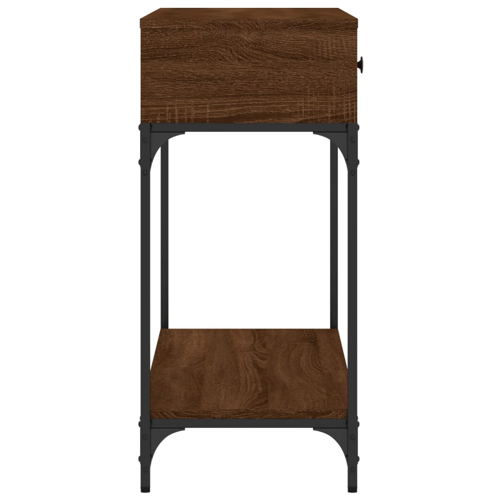 Avlastningsbord konsollbord Brun Eik 100x34,5x75 cm