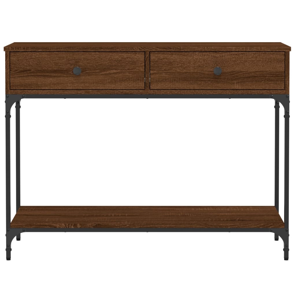 Avlastningsbord konsollbord Brun Eik 100x34,5x75 cm