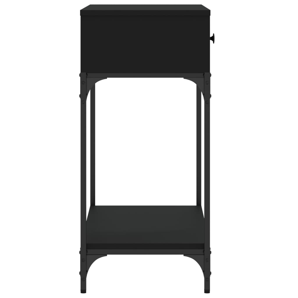 Avlastningsbord Konsollbord Svart 75x34,5x75 cm