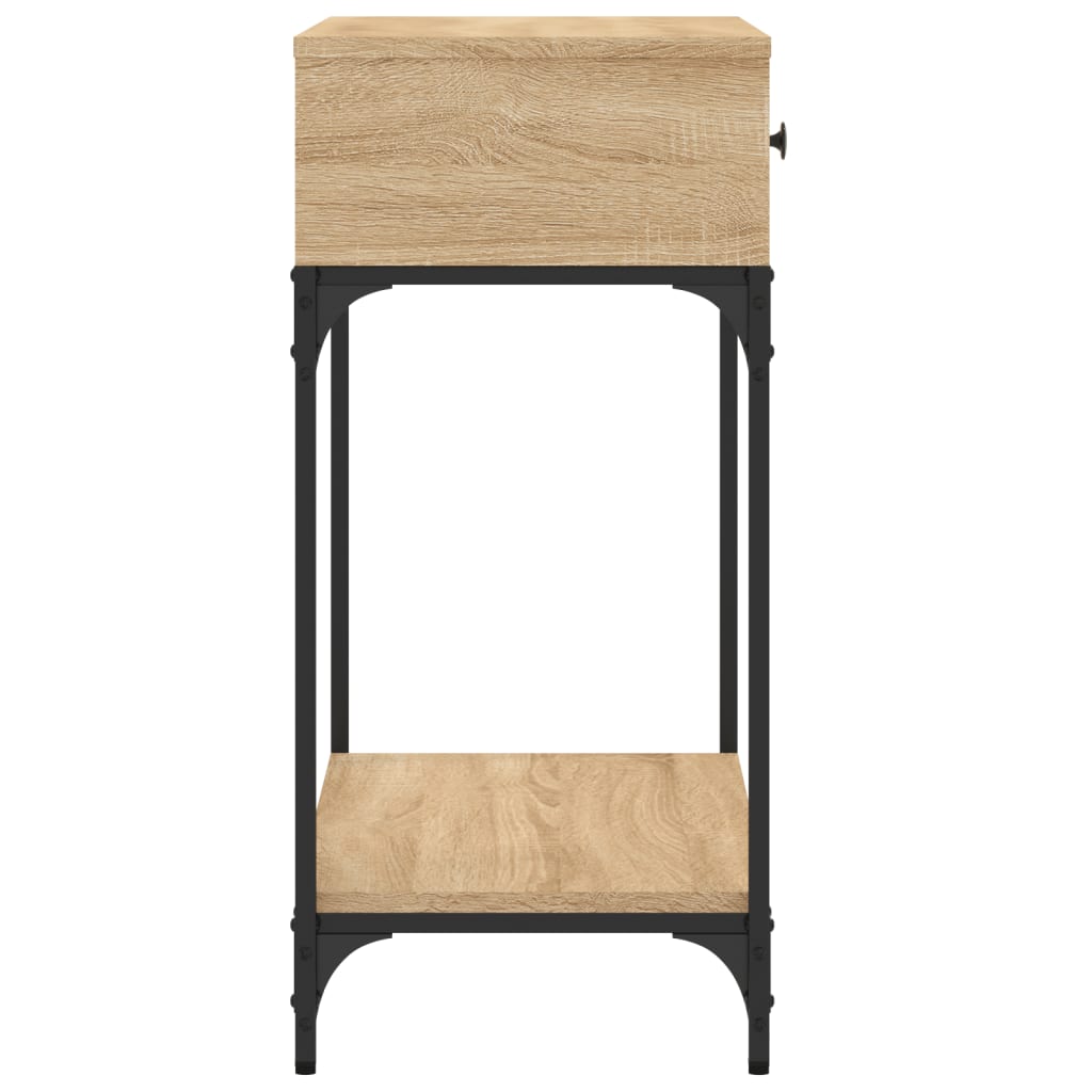 Avlastningsbord Konsollbord Sonoma Eik 75x34,5x75 cm