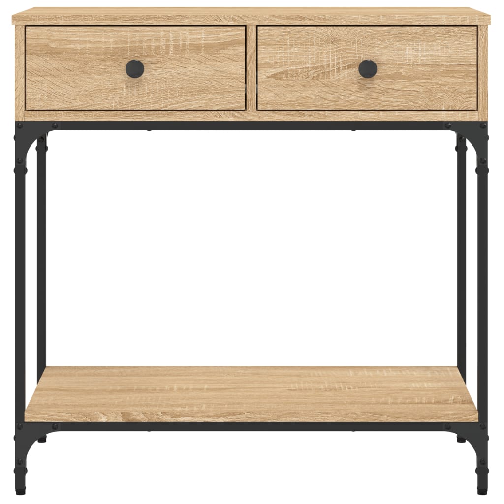 Avlastningsbord Konsollbord Sonoma Eik 75x34,5x75 cm