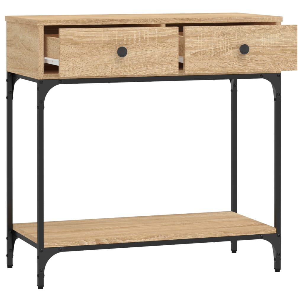 Avlastningsbord Konsollbord Sonoma Eik 75x34,5x75 cm