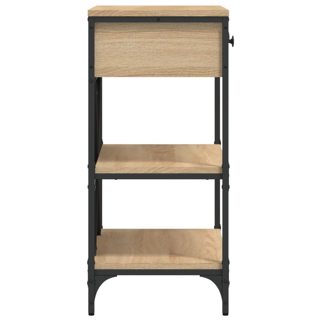 Avlastningsbord Konsollbord Sonoma Eik 75x34,5x75 cm