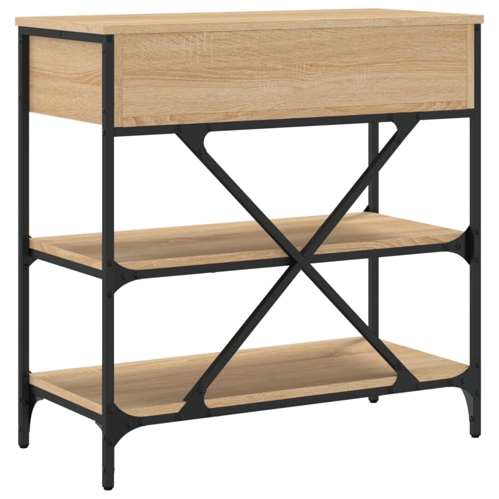 Avlastningsbord Konsollbord Sonoma Eik 75x34,5x75 cm