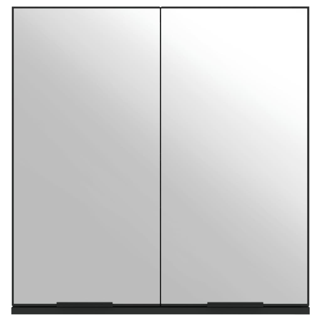 Baderomsspeil Svart 64x20x67 cm