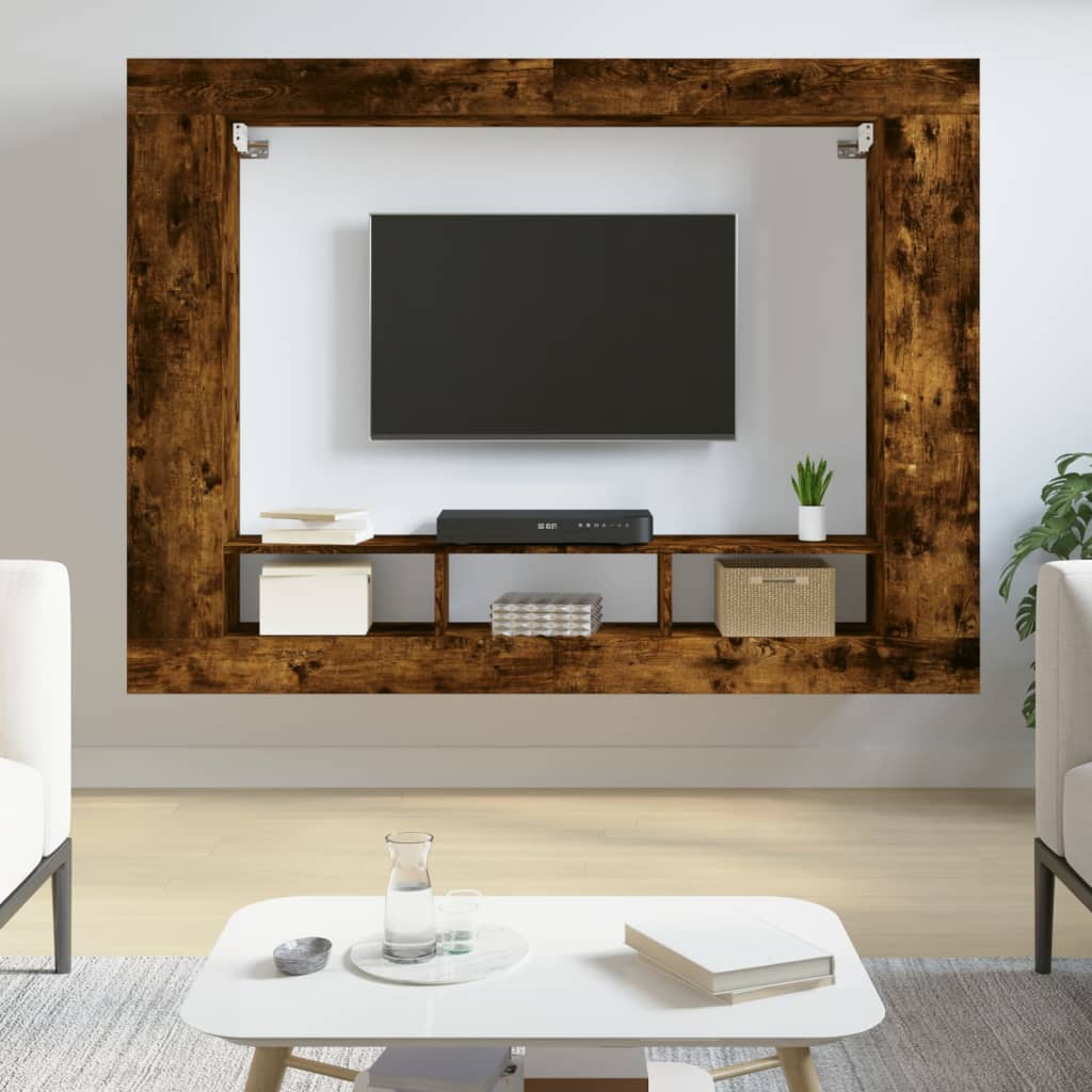 TV-Møbel Røkt EikTV-benk 152x22x113 cm