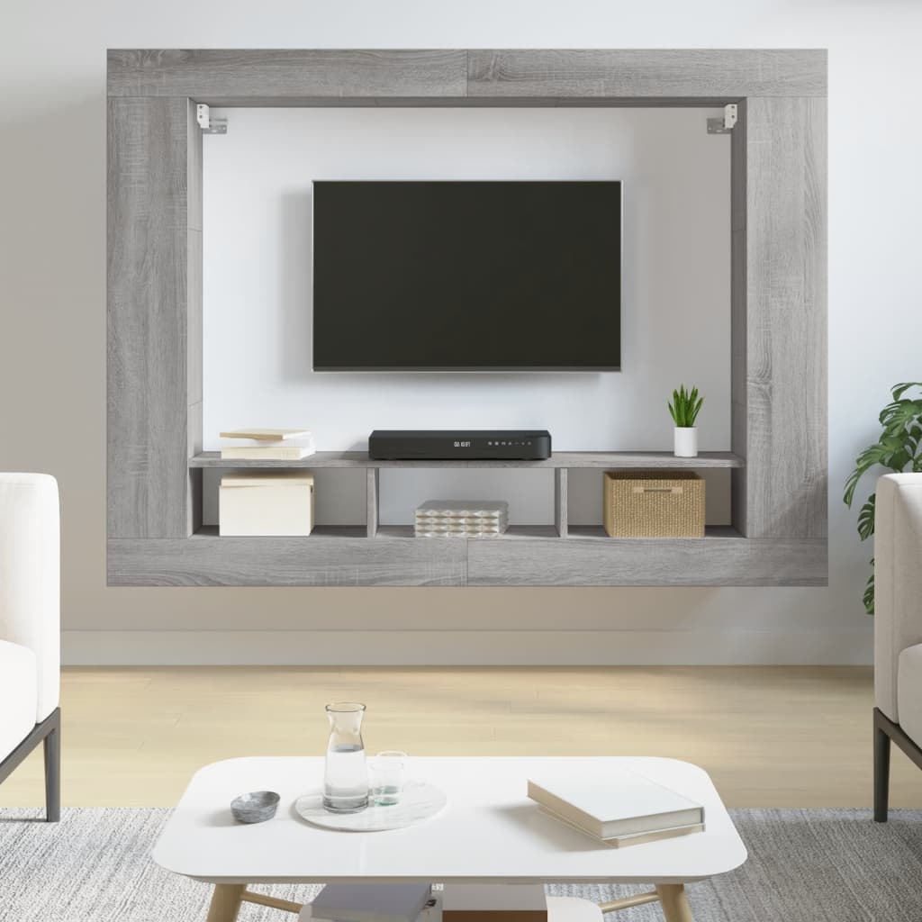 TV-Møbel Sonoma Grå TV-benk 152x22x113 cm