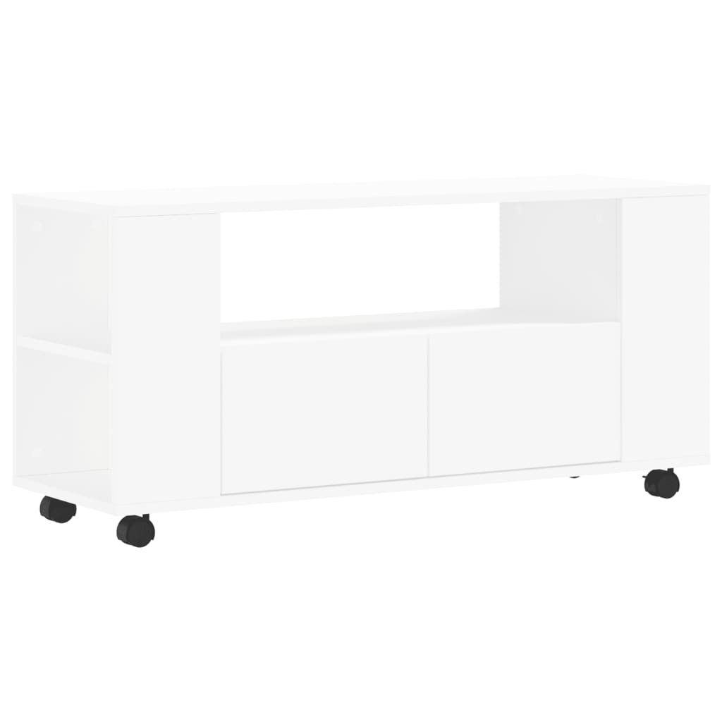TV-Møbel Hvit TV-benk 102x34,5x43 cm
