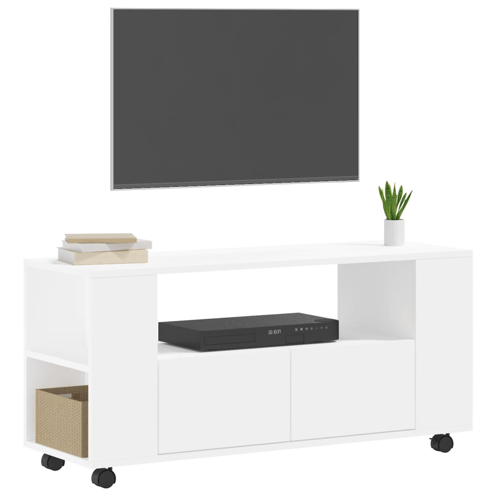 TV-Møbel Hvit TV-benk 102x34,5x43 cm