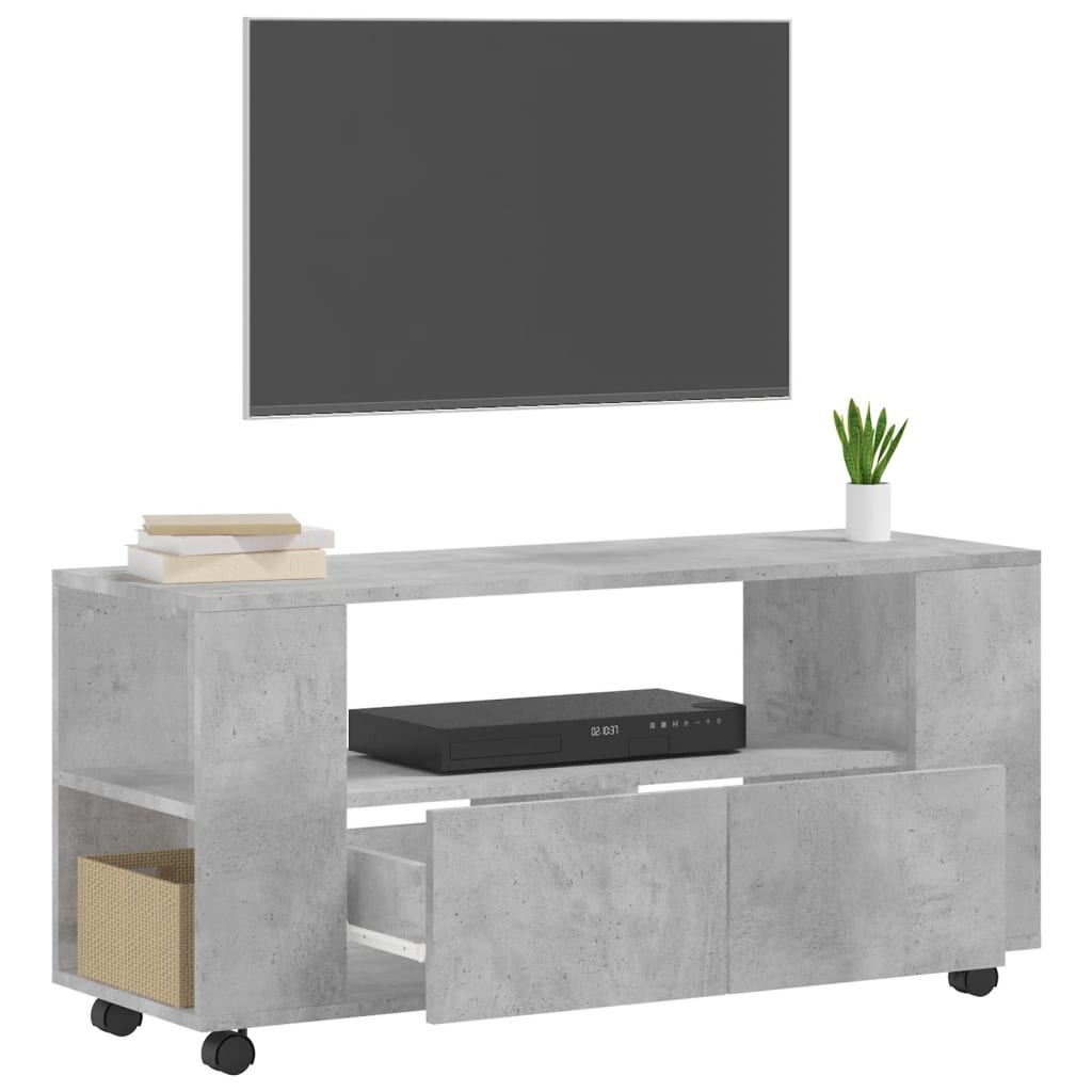 TV-Møbel Betonggrå TV-benk 102x34,5x43 cm