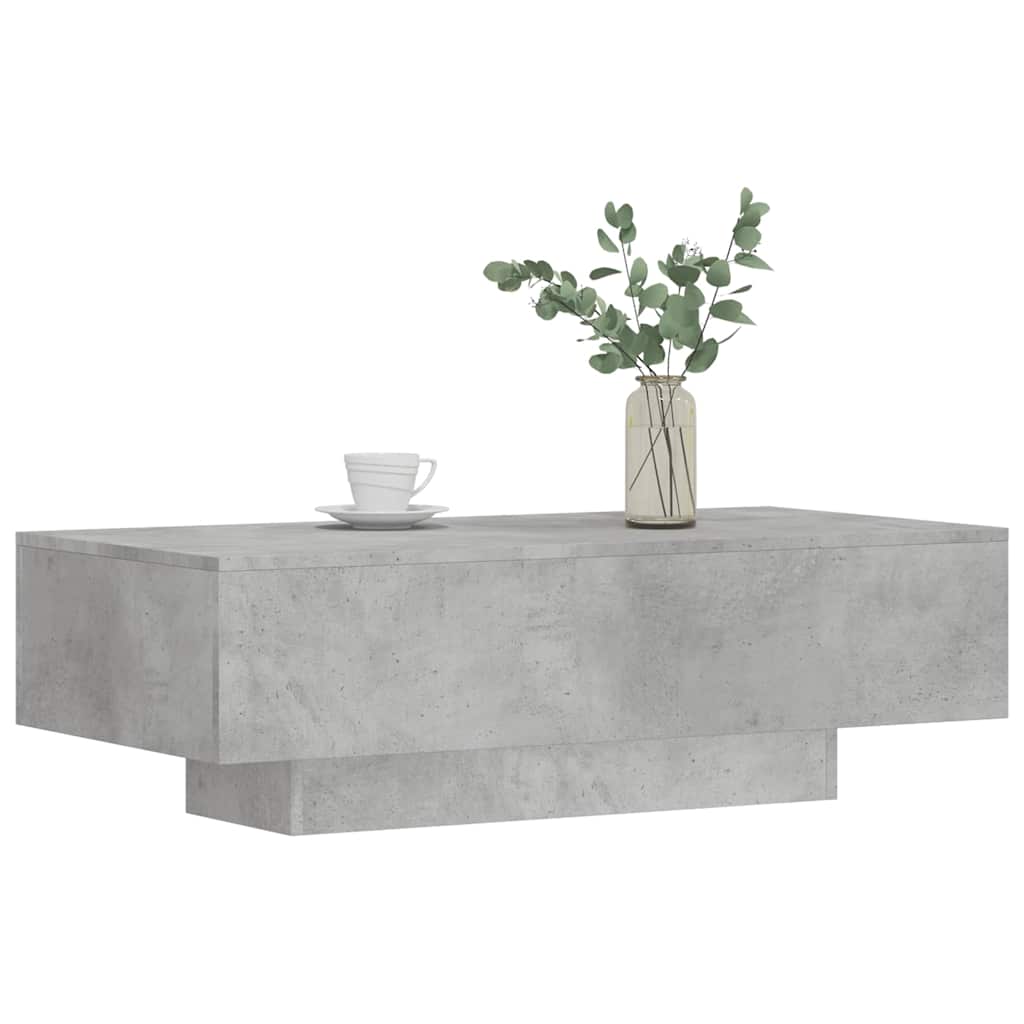 Salongbord Sofabord Betonggrå 100x49,5x31 cm