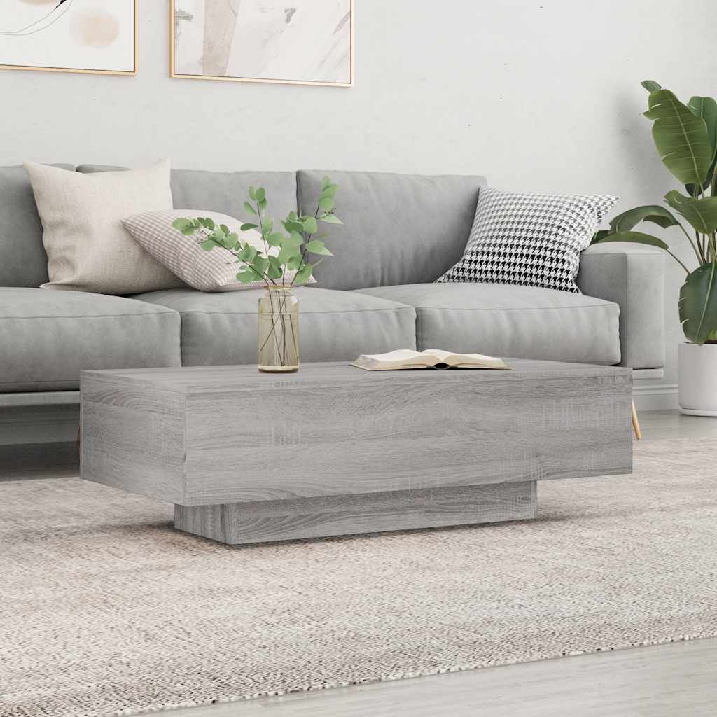 Salongbord Sofabord Sonoma Grå 100x49,5x31 cm