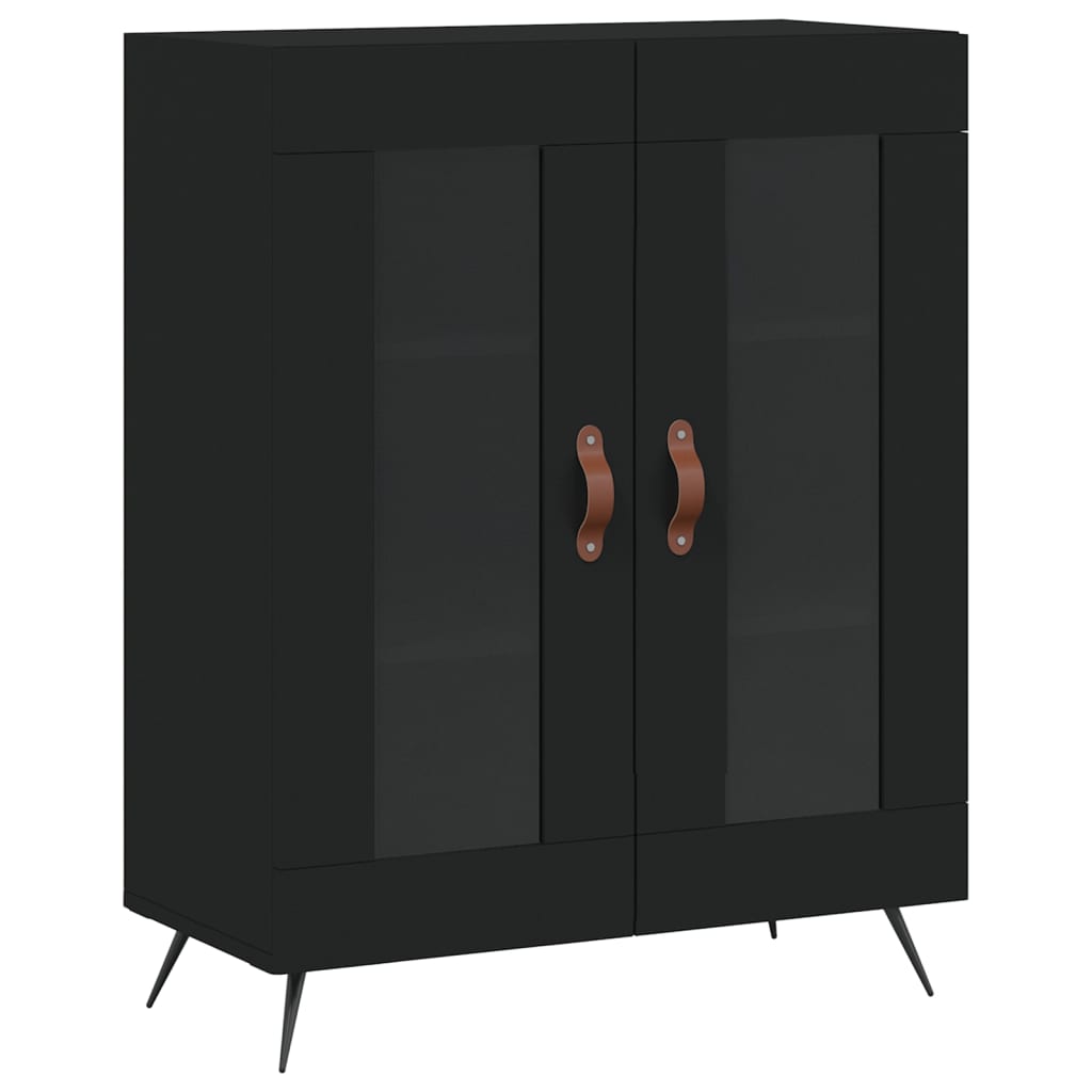 Skap Svart 69,5x34x180 cm