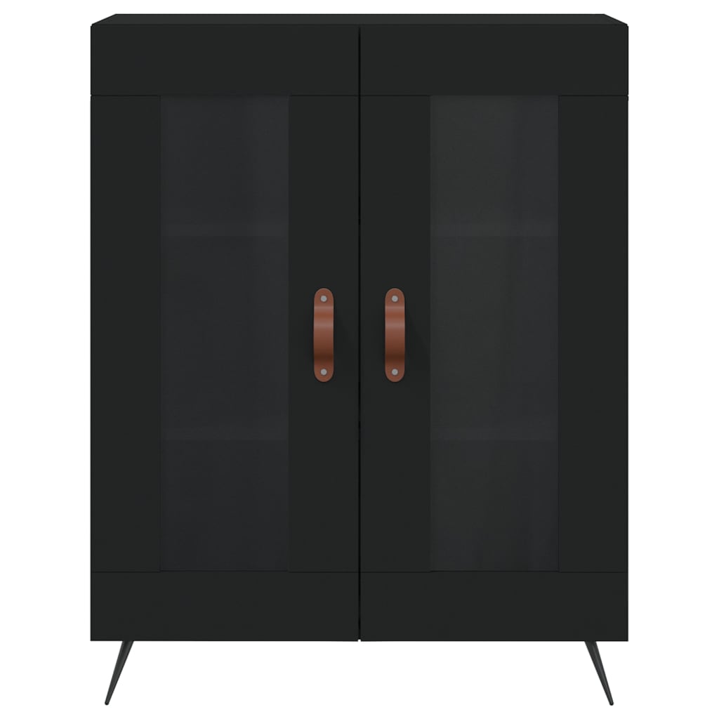 Skap Svart 69,5x34x180 cm
