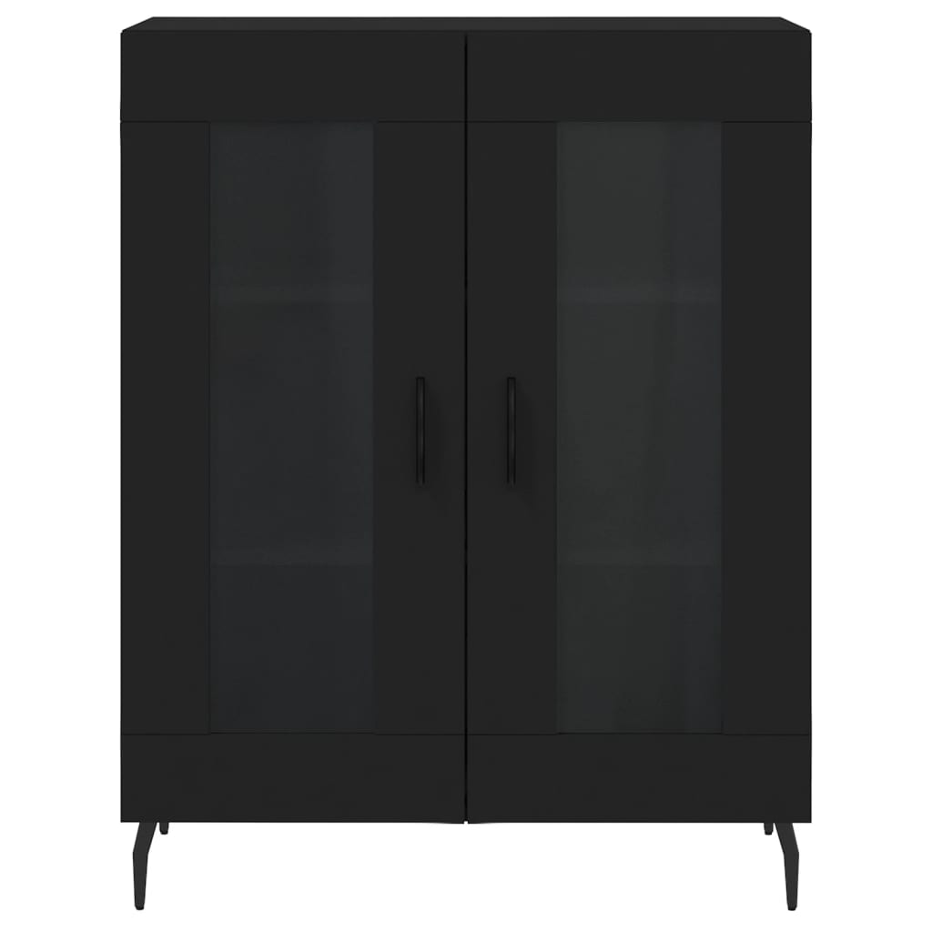 Skap Svart 69,5x34x180 cm
