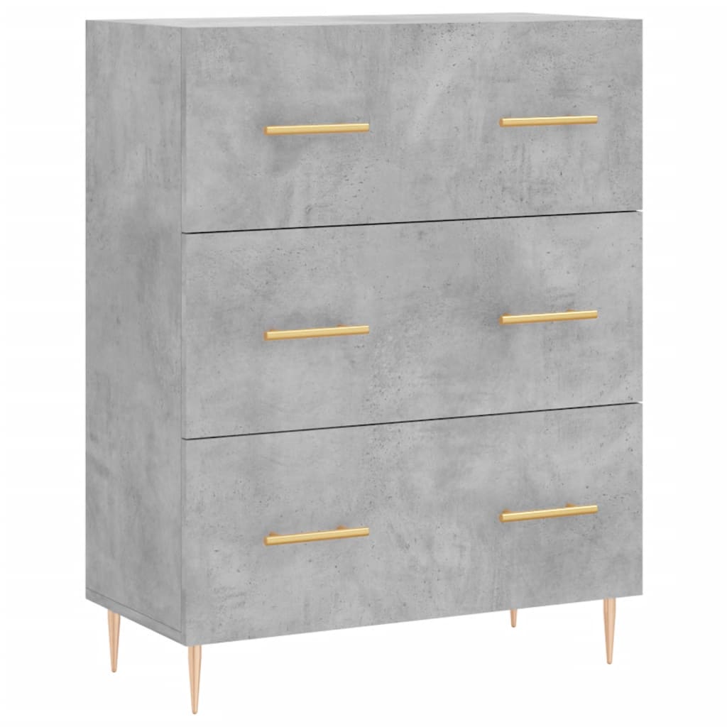 Skap Betonggrå 69,5x34x180 cm