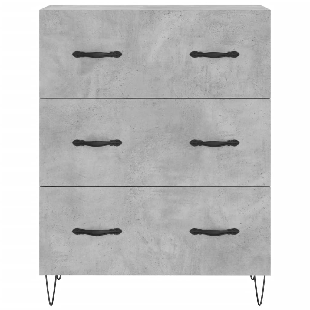 Skap Betonggrå 69,5x34x180 cm