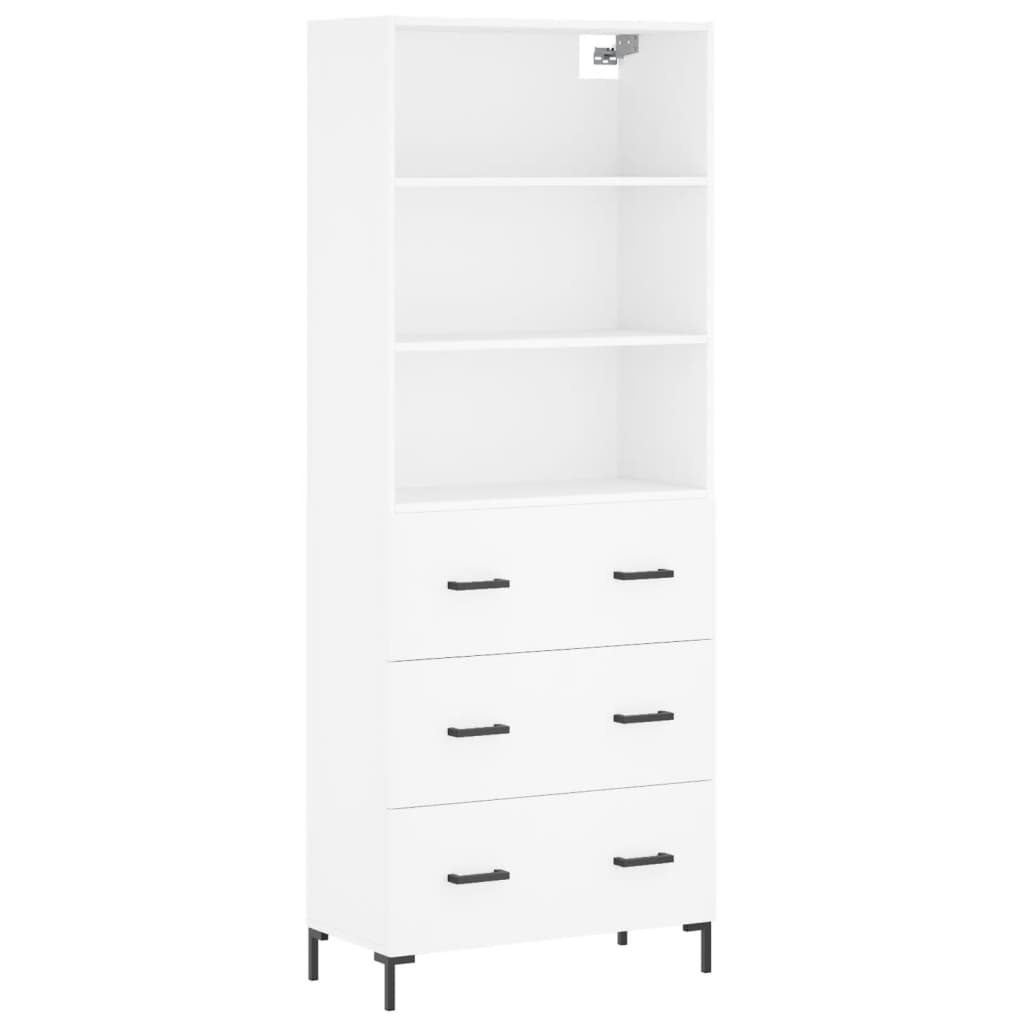 Skap Hvit 69,5x34x180 cm