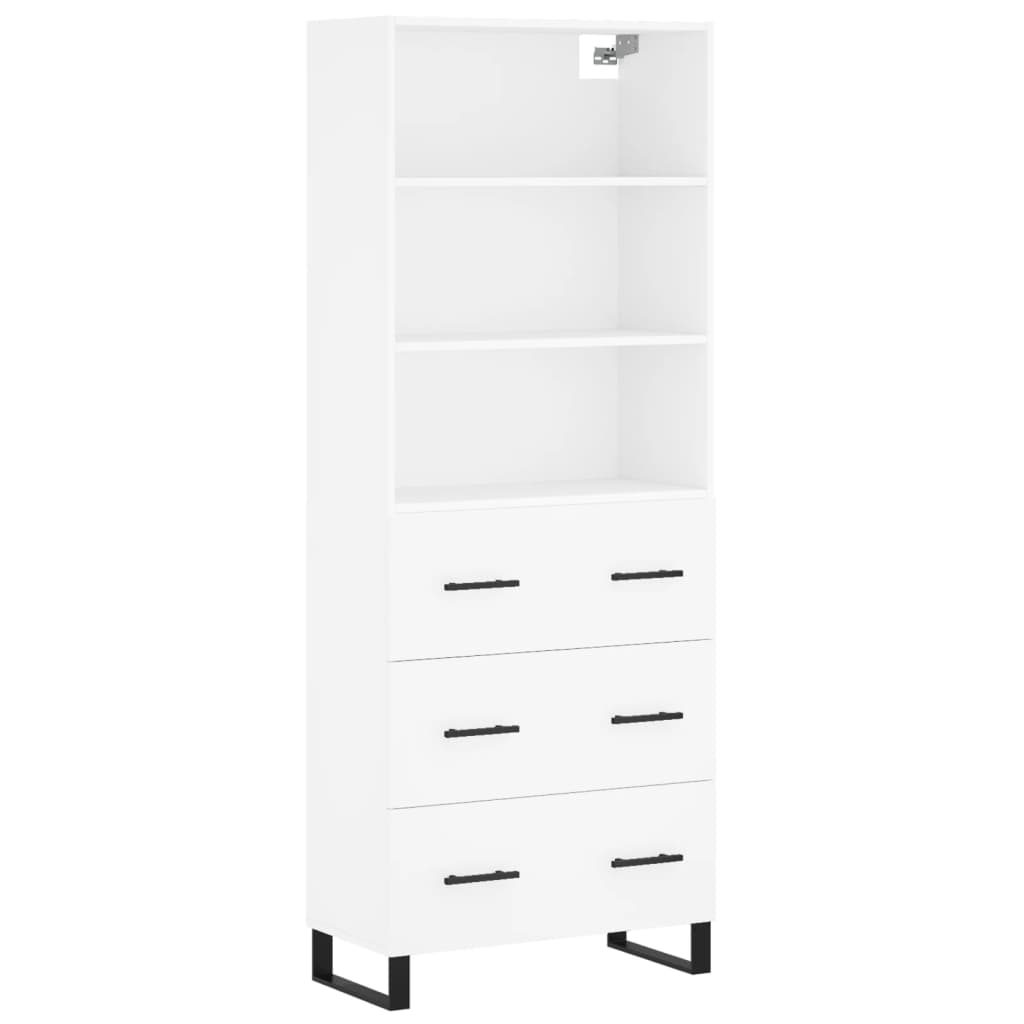 Skap Hvit 69,5x34x180 cm