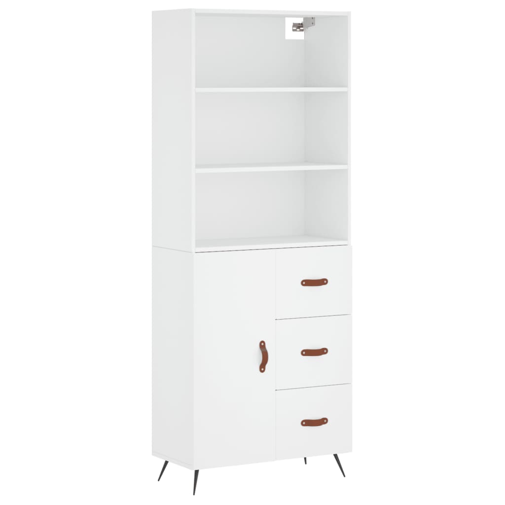 Skap Hvit 69,5x34x180 cm