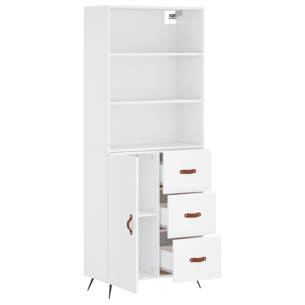 Skap Hvit 69,5x34x180 cm