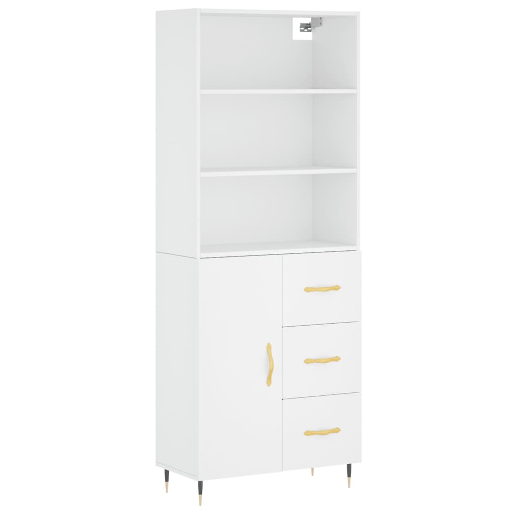 Skap Hvit 69,5x34x180 cm