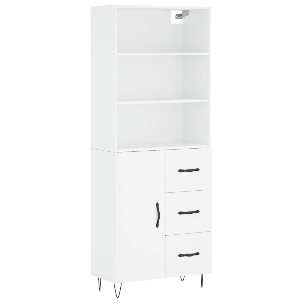 Skap Hvit 69,5x34x180 cm
