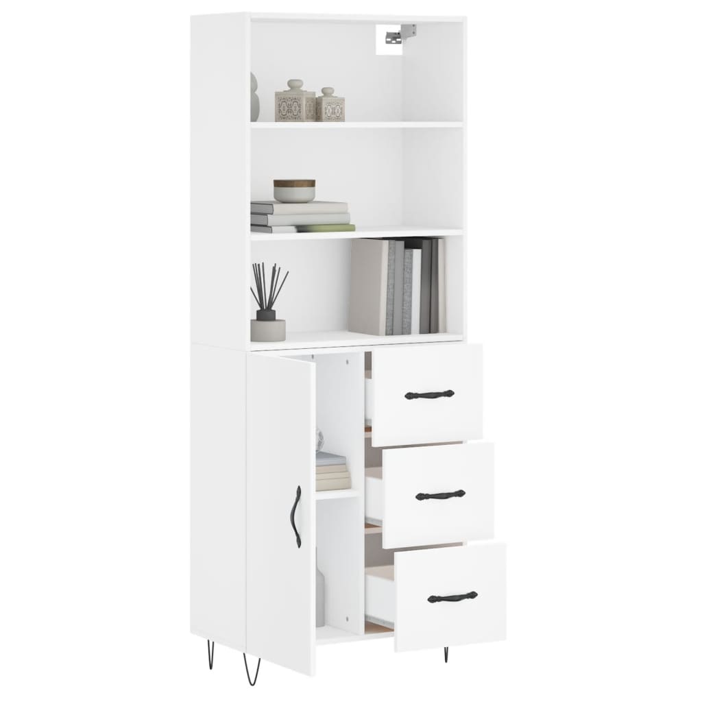 Skap Hvit 69,5x34x180 cm