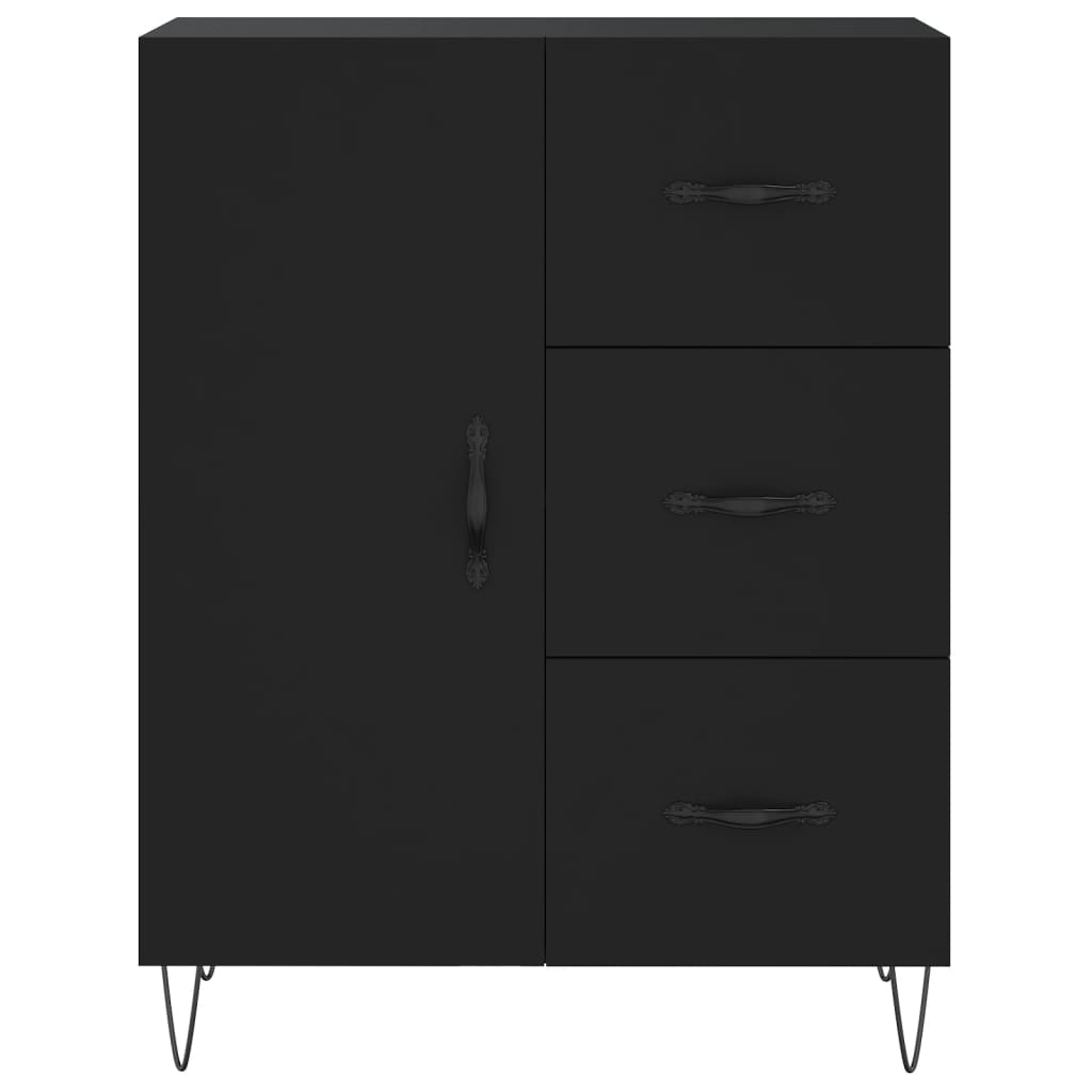 Skap Svart 69,5x34x180 cm