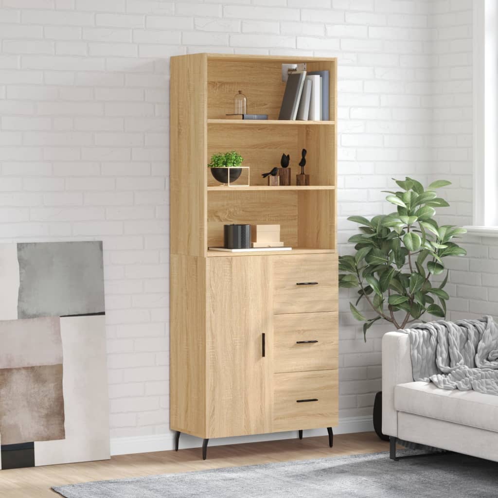 Skap Sonoma Eik 69,5x34x180 cm