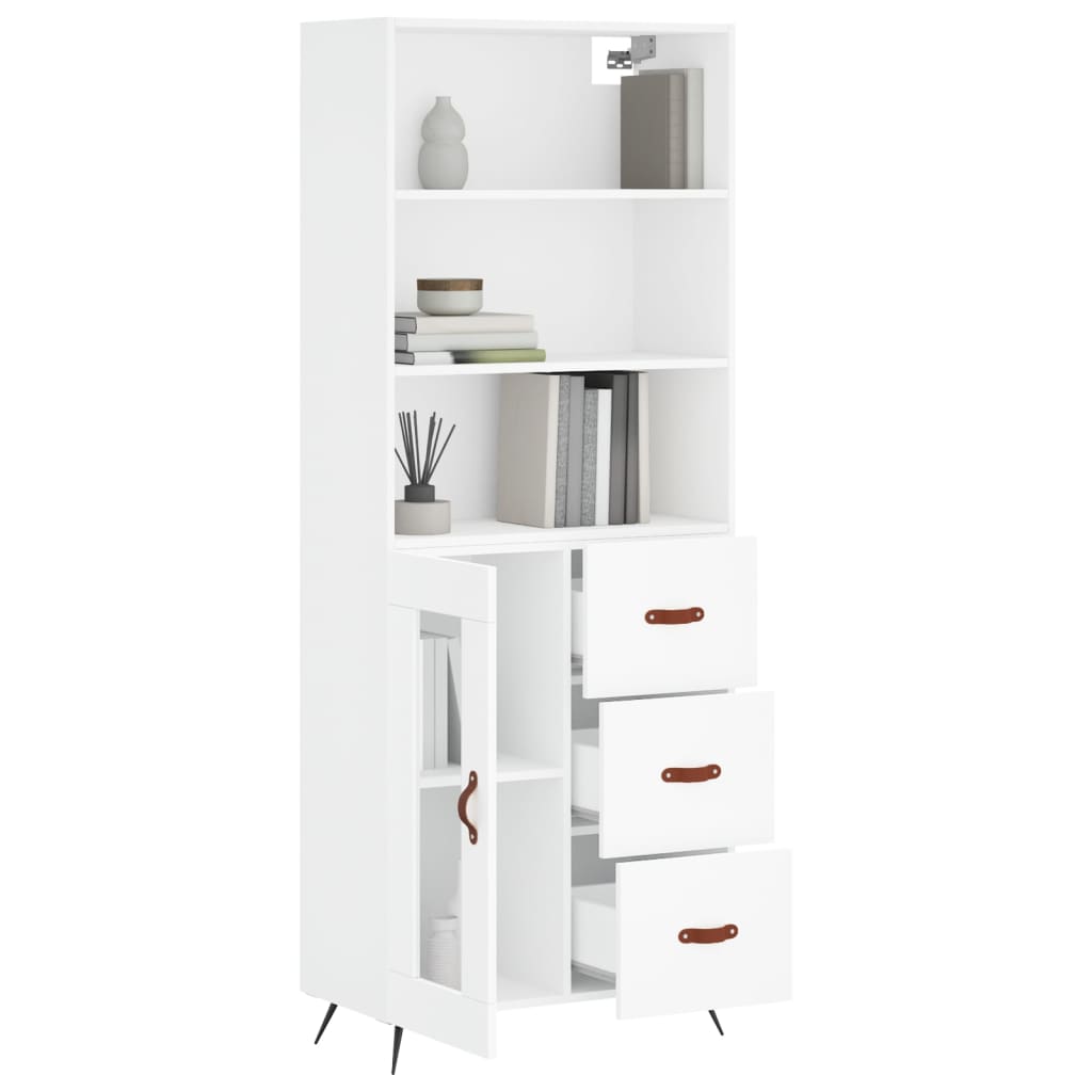 Skap Hvit 69,5x34x180 cm