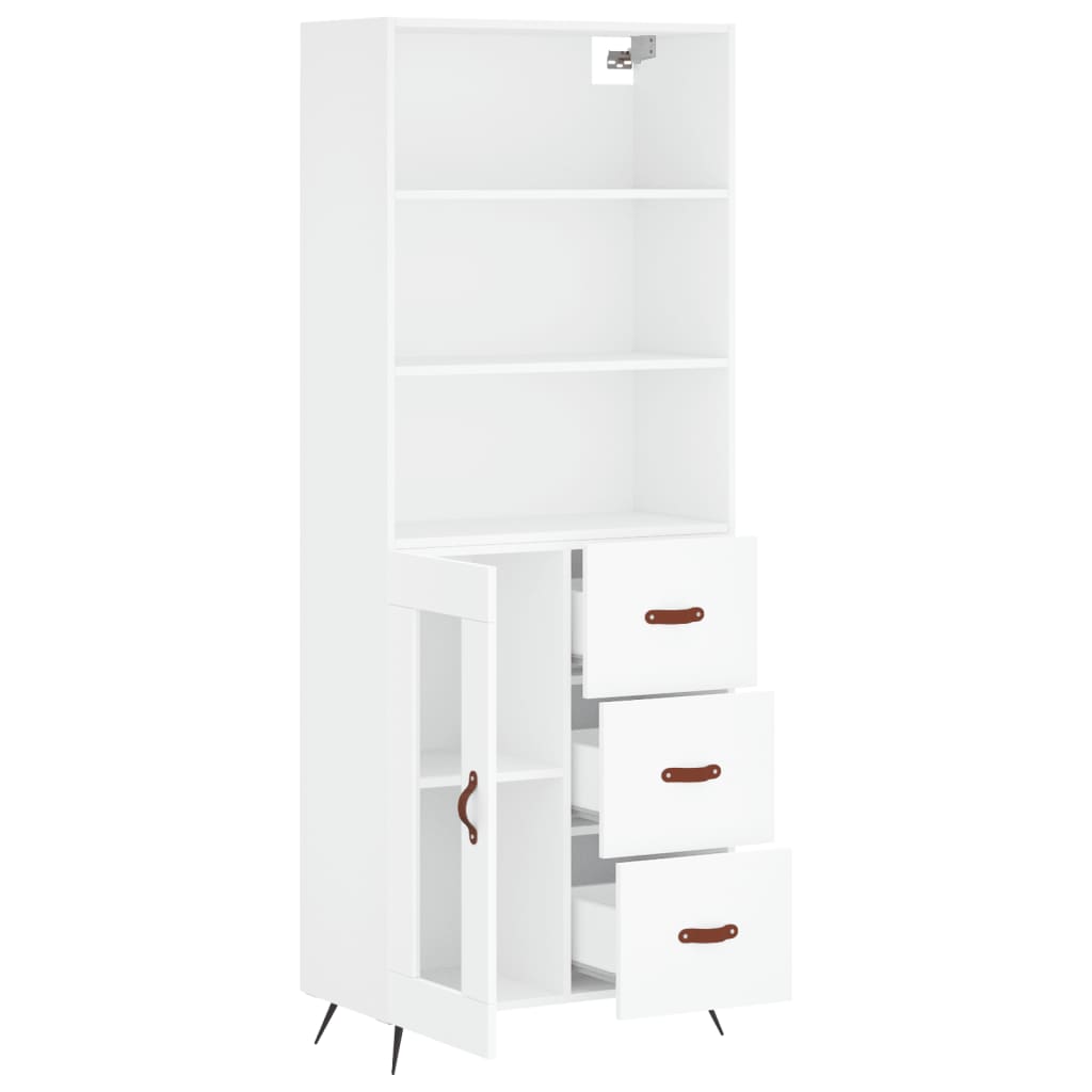 Skap Hvit 69,5x34x180 cm
