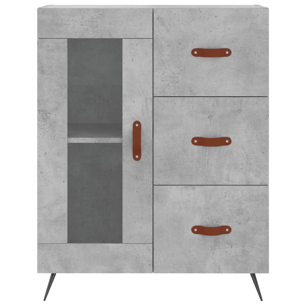 Skap Betonggrå 69,5x34x180 cm