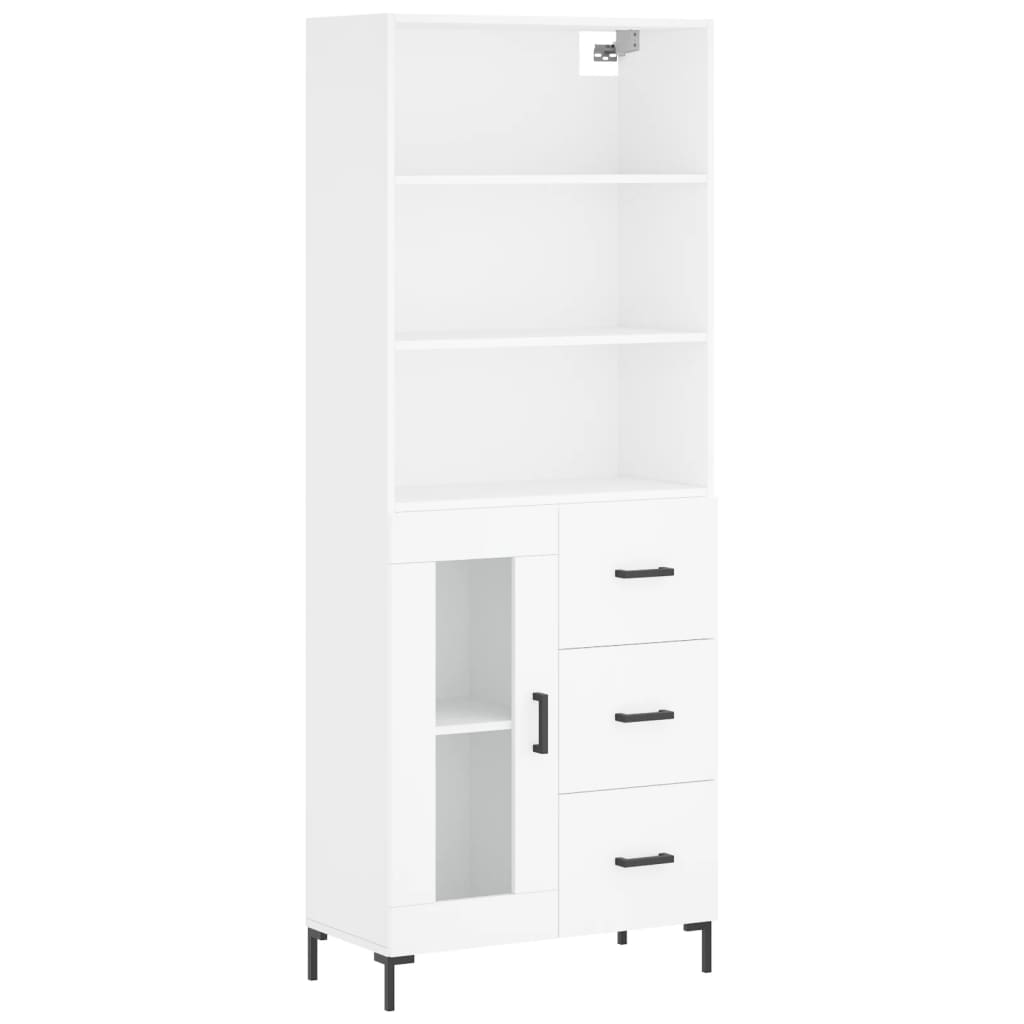 Skap Hvit 69,5x34x180 cm