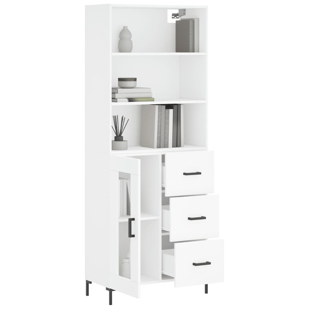 Skap Hvit 69,5x34x180 cm