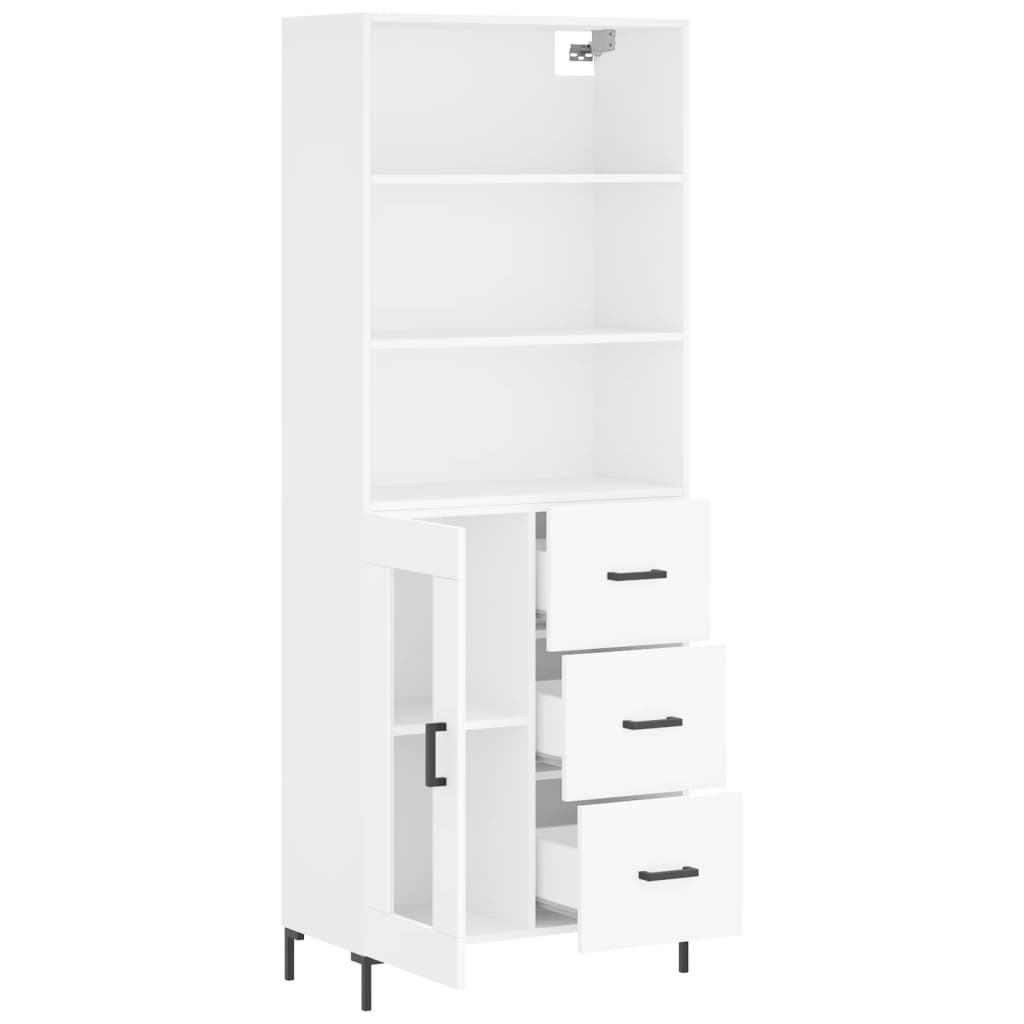 Skap Hvit 69,5x34x180 cm