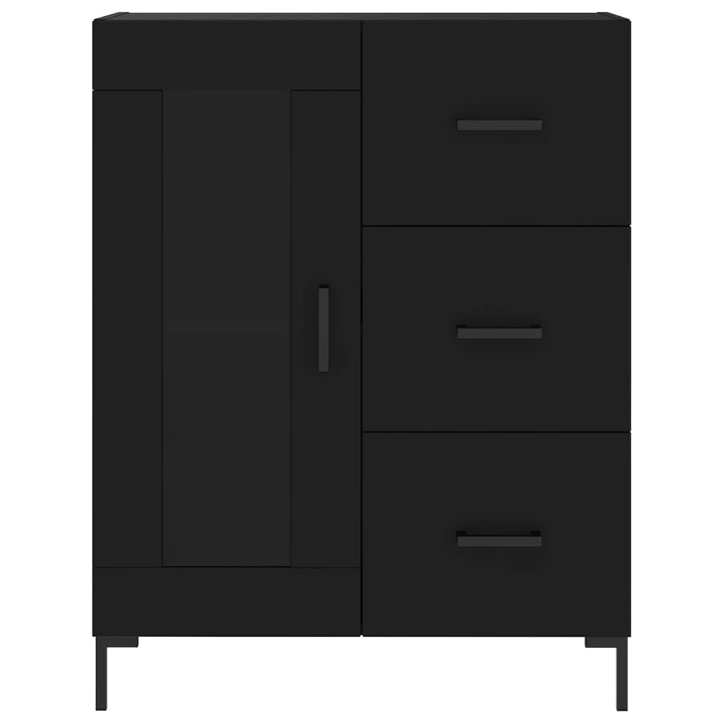 Skap Svart 69,5x34x180 cm