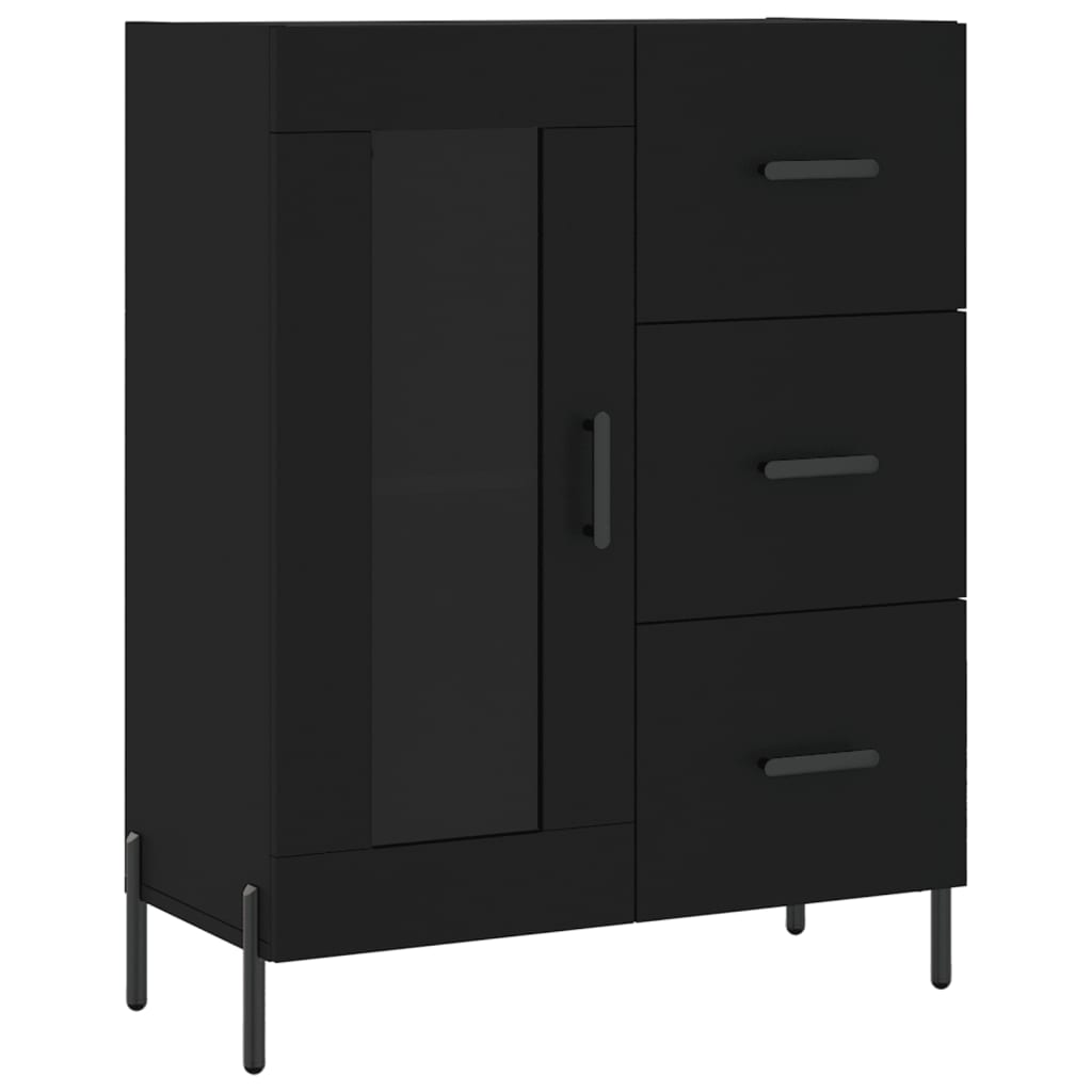 Skap Svart 69,5x34x180 cm