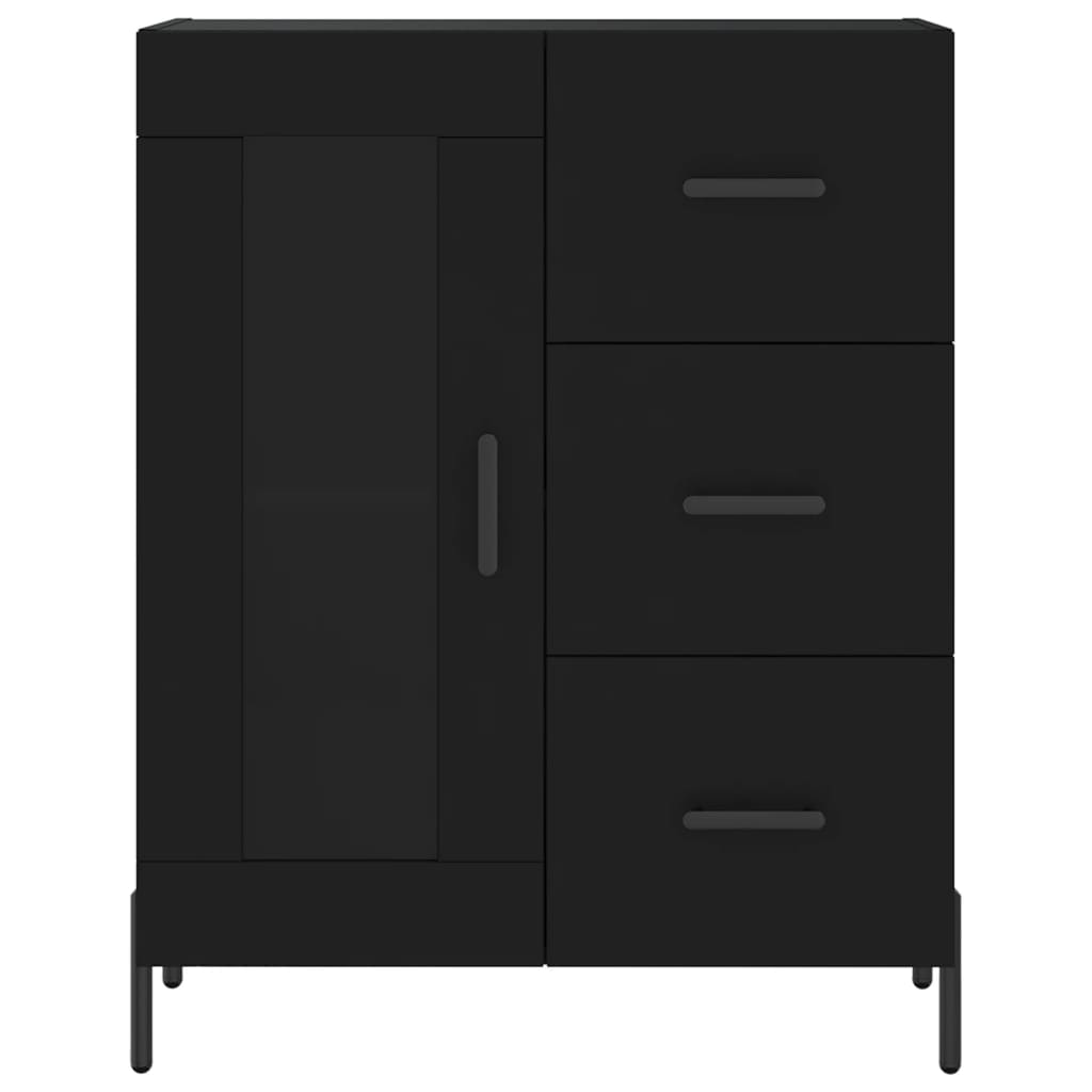 Skap Svart 69,5x34x180 cm