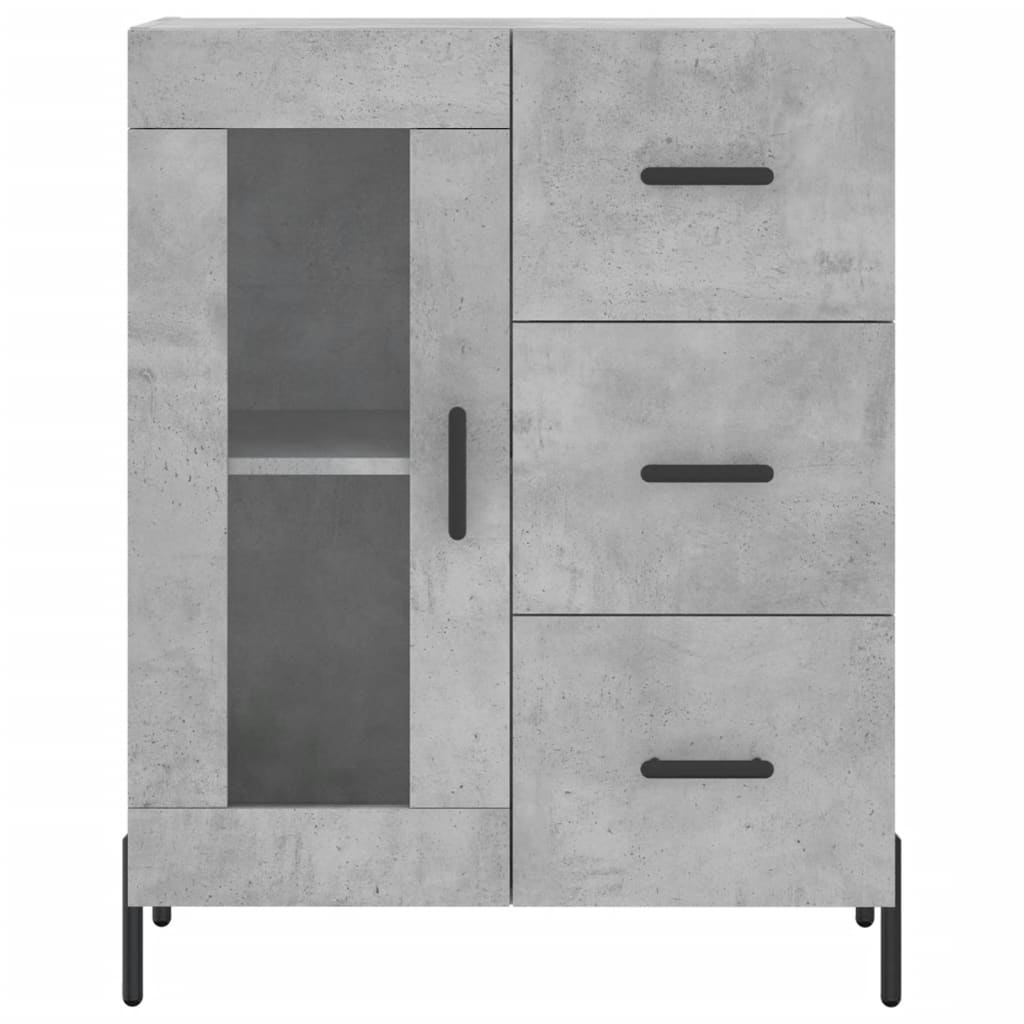 Skap Betonggrå 69,5x34x180 cm
