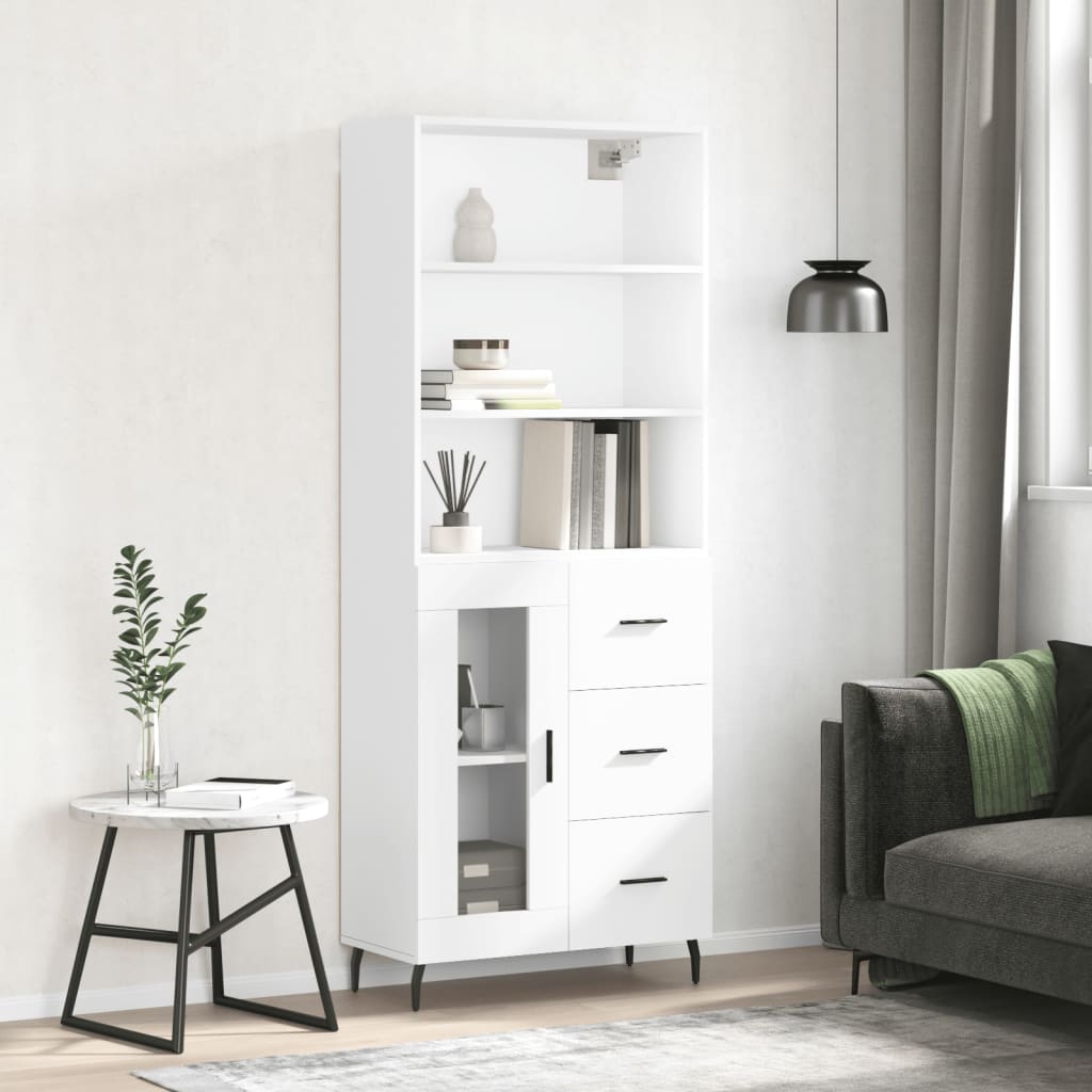 Skap Hvit 69,5x34x180 cm