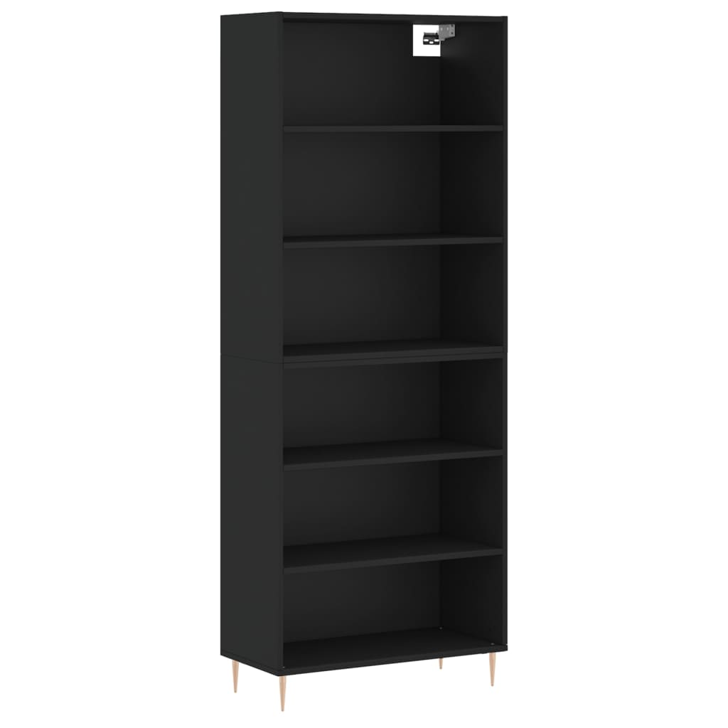 Skap Svart 69,5x32,5x180 cm
