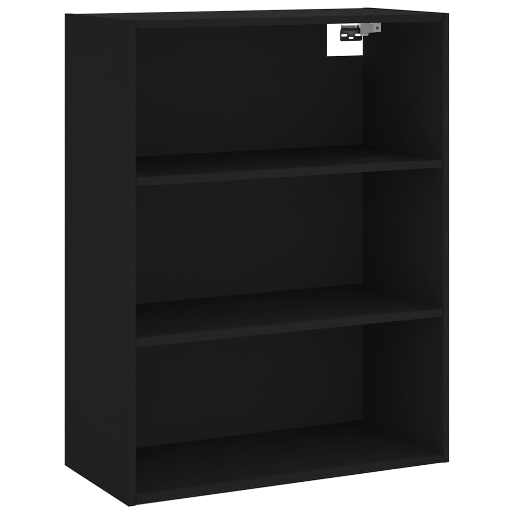 Skap Svart 69,5x32,5x180 cm