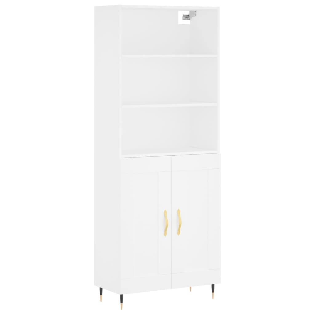Skap Hvit 69,5x34x180 cm
