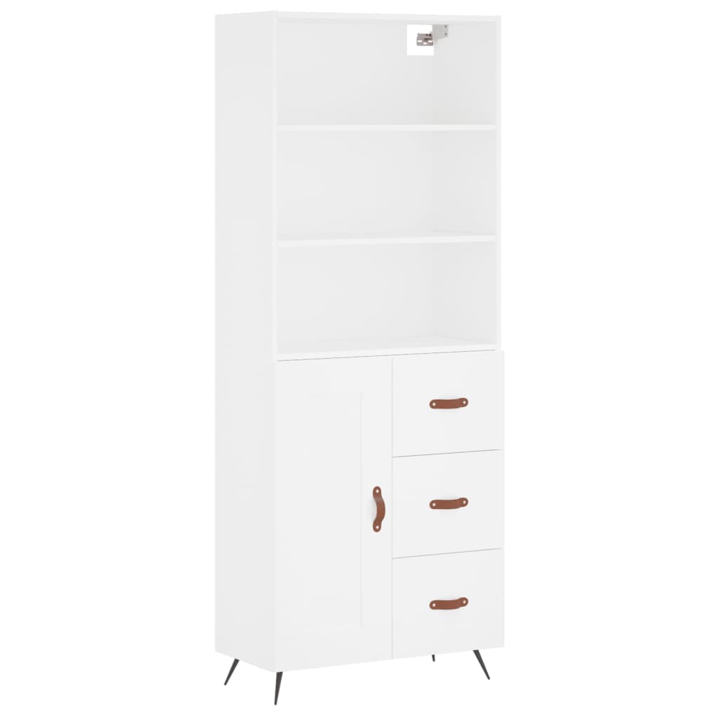 Skap Hvit 69,5x34x180 cm